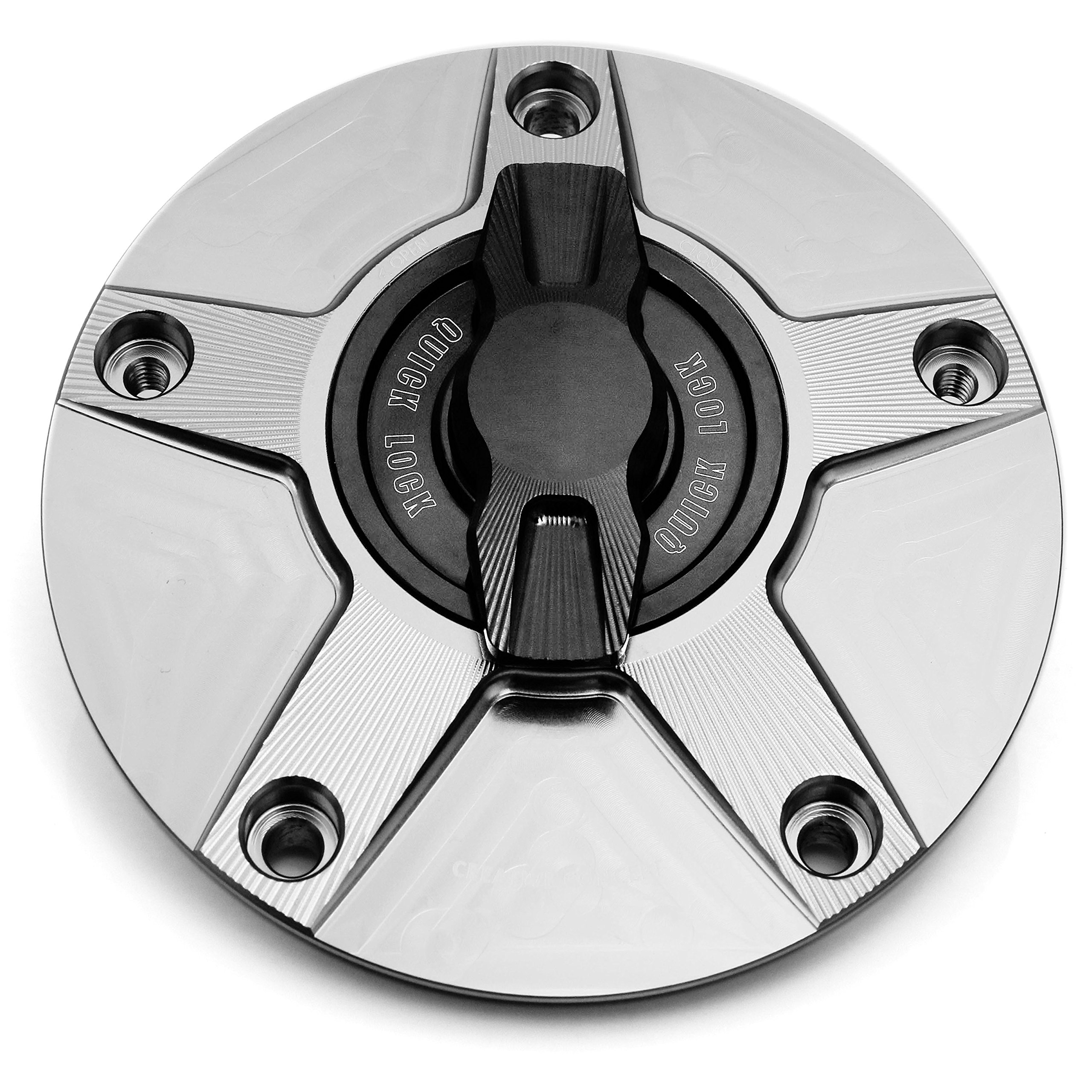 Amazon.com: MC MOTOPARTS NIMBLE Titanium CNC 1/4 Quick Lock
