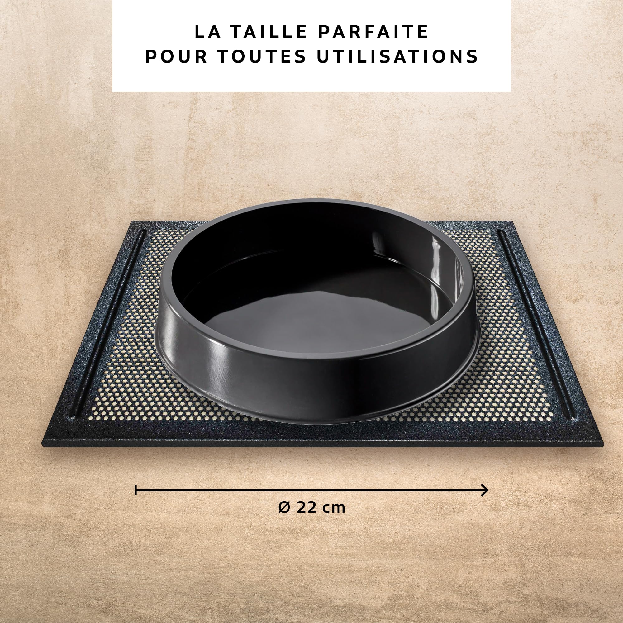 Flexipan Moule Gateau Rond – Patisserie, Tarte, Cake, Entremets - Plat Four Multi-Usages, Cuisson Homogène, Antiadhésif, Profondeur Optimale - Accessoire Démoulage Facile - Anniversaire, Occasions