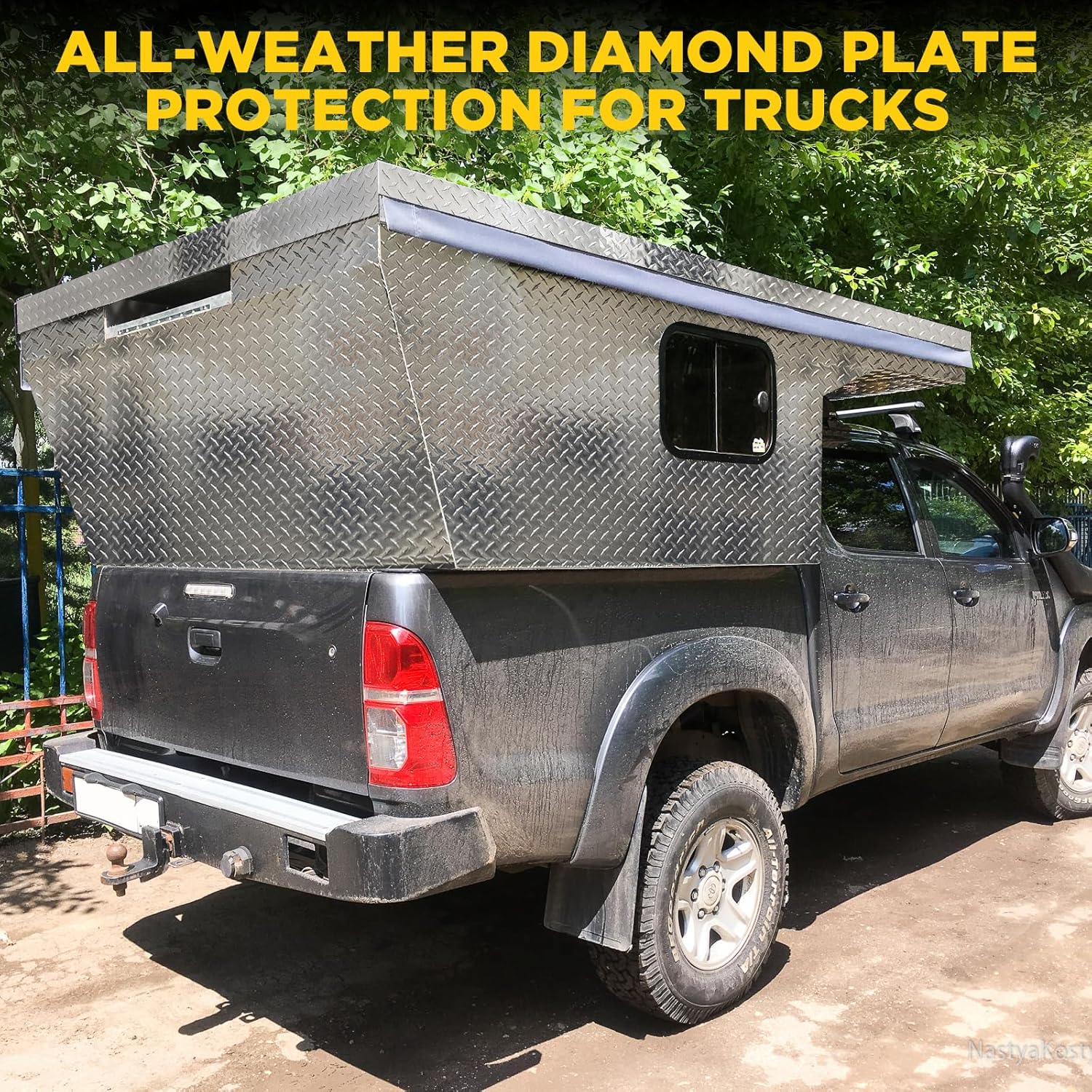 Aluminum Diamond Plate Sheet Metal, Mill Finish Diamond Sheet, Tread Texture Metal Panel Easy to Cut/Drill — for Commercial & Residential Use, Truck Beds, Trailers, Garage Walls & Cabinets, 78" × 24"