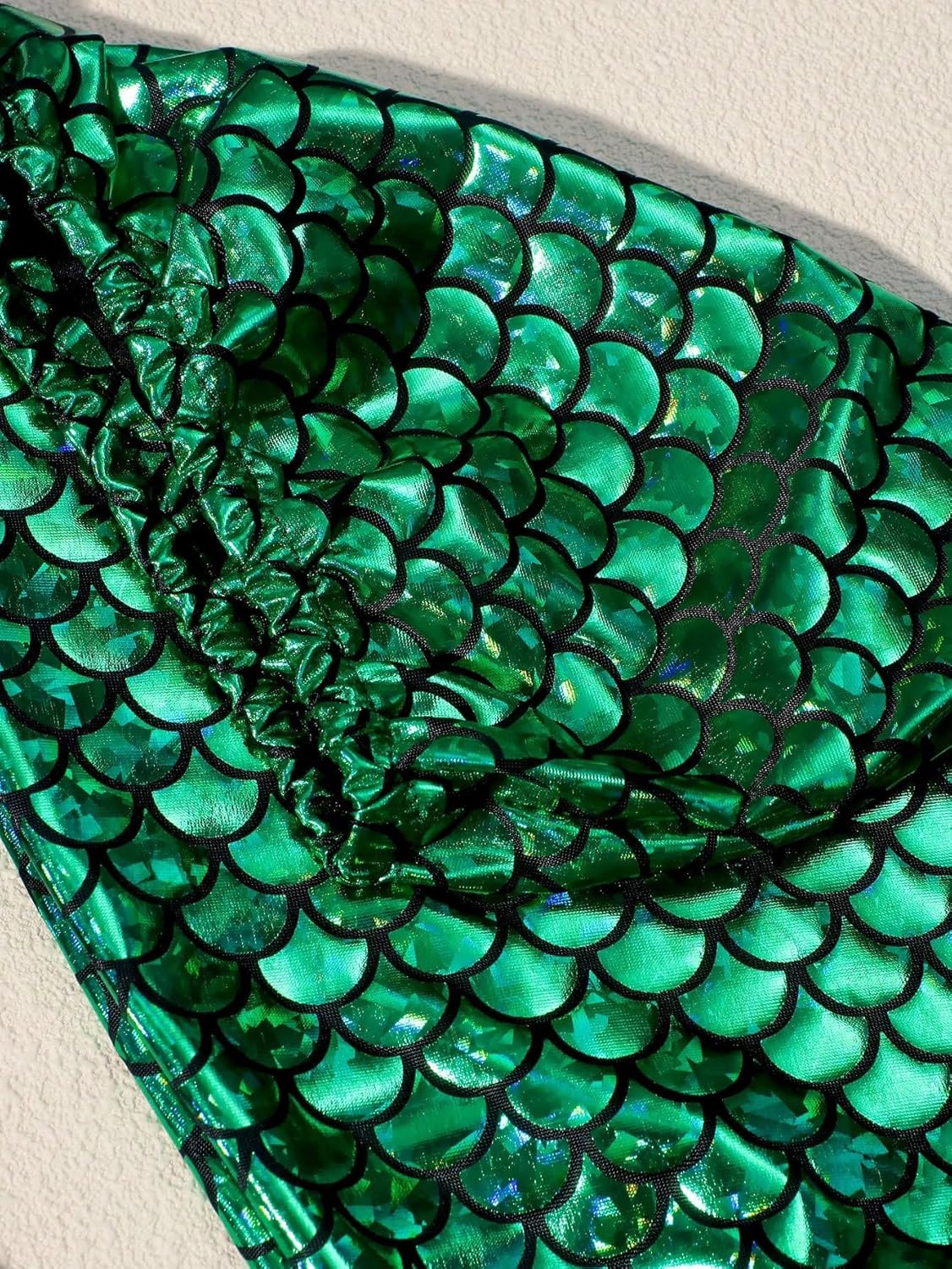 Holibeat Newborn Girl Mermaid Photography Props Baby Girl Photoshoot Outfits (green-purple) - Image 7