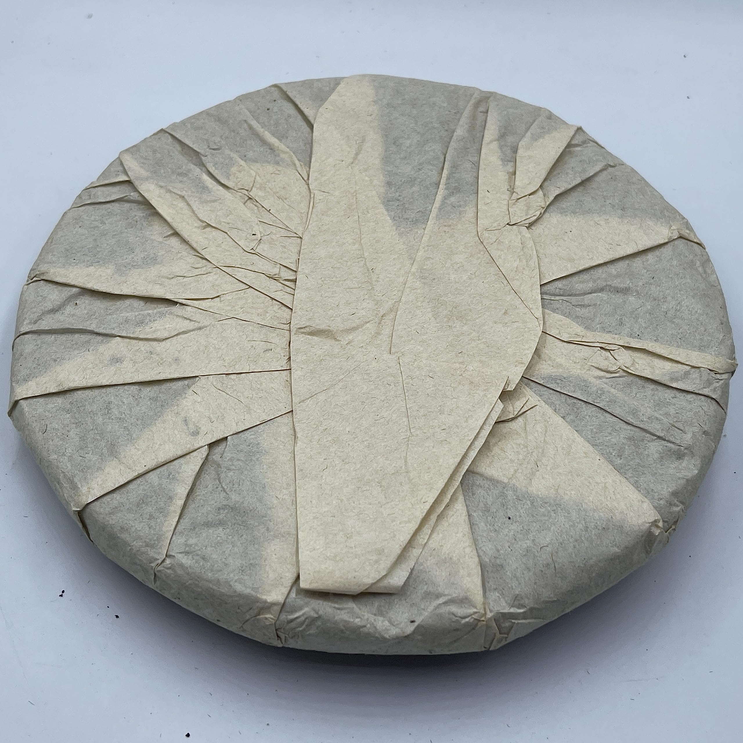 2002 China Tea Round Cake - Grade A Green Seal Raw Pu-erh Tea, 400g, from Yunnan