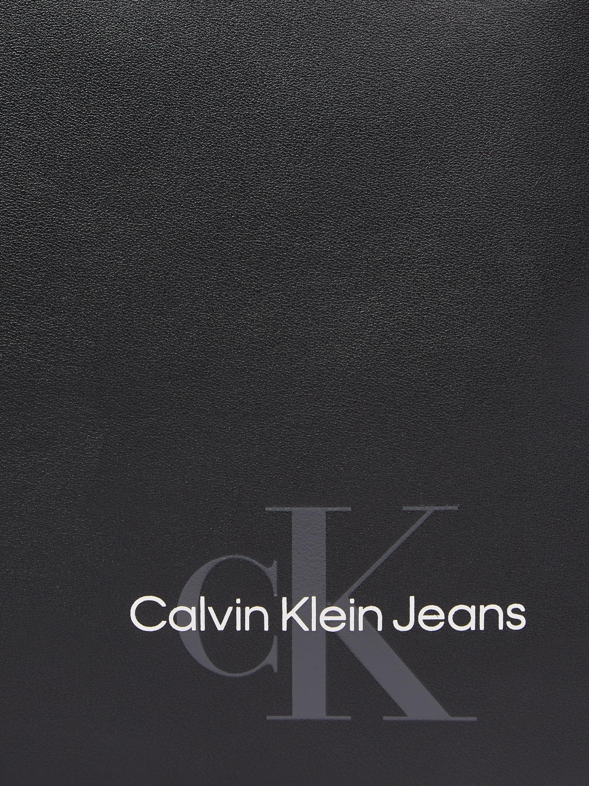 Calvin Klein Jeans Uomo Zaino Pelle Sintetica, Nero (Black), Taglia Unica