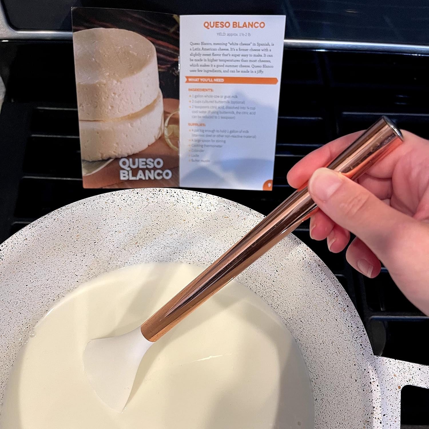 Cultures for Health Paneer & Queso Blanco Artisan Cheesemaking Kit | 4 Pieces DIY Kit Includes Citric Acid, Cheesecloth, Cooking Thermometer, & Recipe Booklet | Indian Cottage Cheese & Mexican Cheese