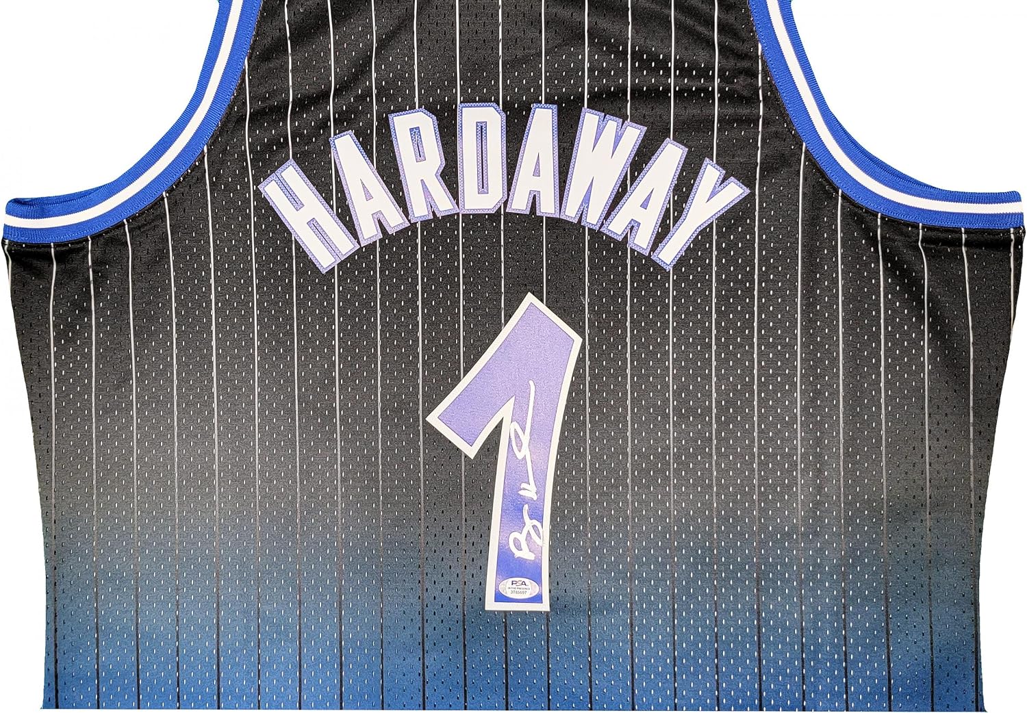 Orlando Magic Anfernee Penny Hardaway Autographed & Blue Authentic Mitchell & Ness Fadeaway 1994-95 Hardwood Classic Swingman Jersey Size XL PSA/DNA Stock #208248 - Autographed NBA Jerseys