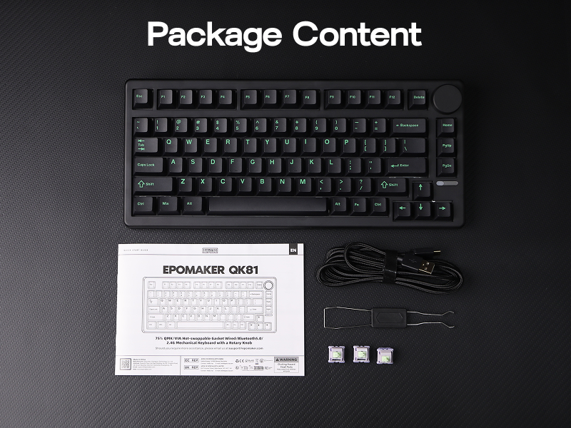 EPOMAKER QK81 ガスケット　ゲーミングキーボード Amazon | EPOMAKER QK81 75%ワイヤレスメカニカルゲーミングキーボード