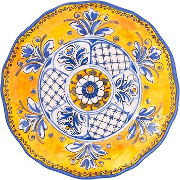 Le Cadeaux Melamine 11 inch Dinner Plate Set of 4, Benidorm