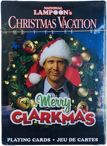 Aquarius Merry Clarkmas National Lampoon's Christmas Vacation Juego de cartas de 52 cartas