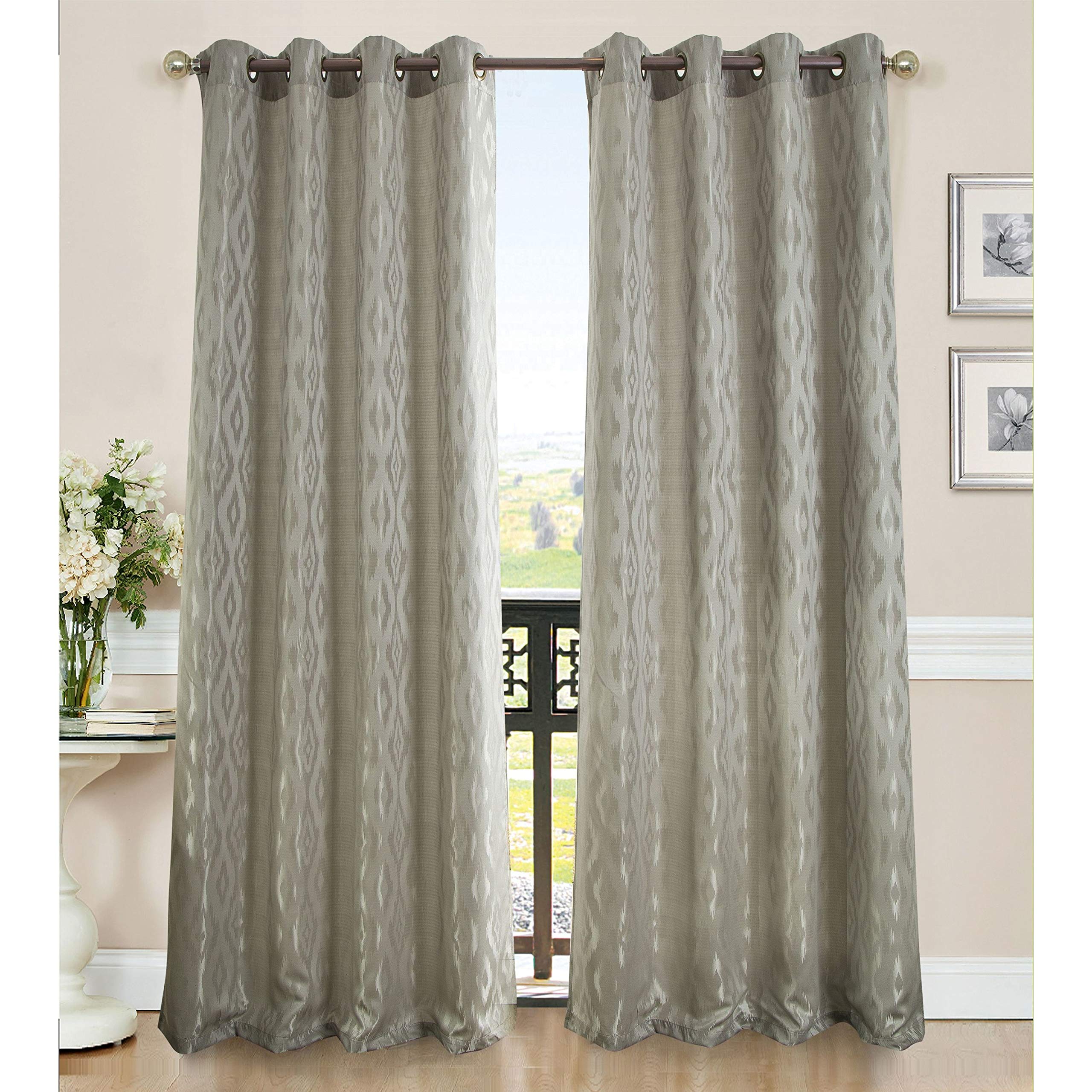 RT Designers Collection Lester 54 x 84 in. Grommet Curtain Panel, Beige