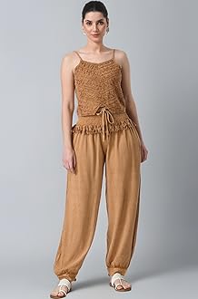 Purpura Women's Harem Pant | Patiala Pants | Afghani Salwar | Free Size