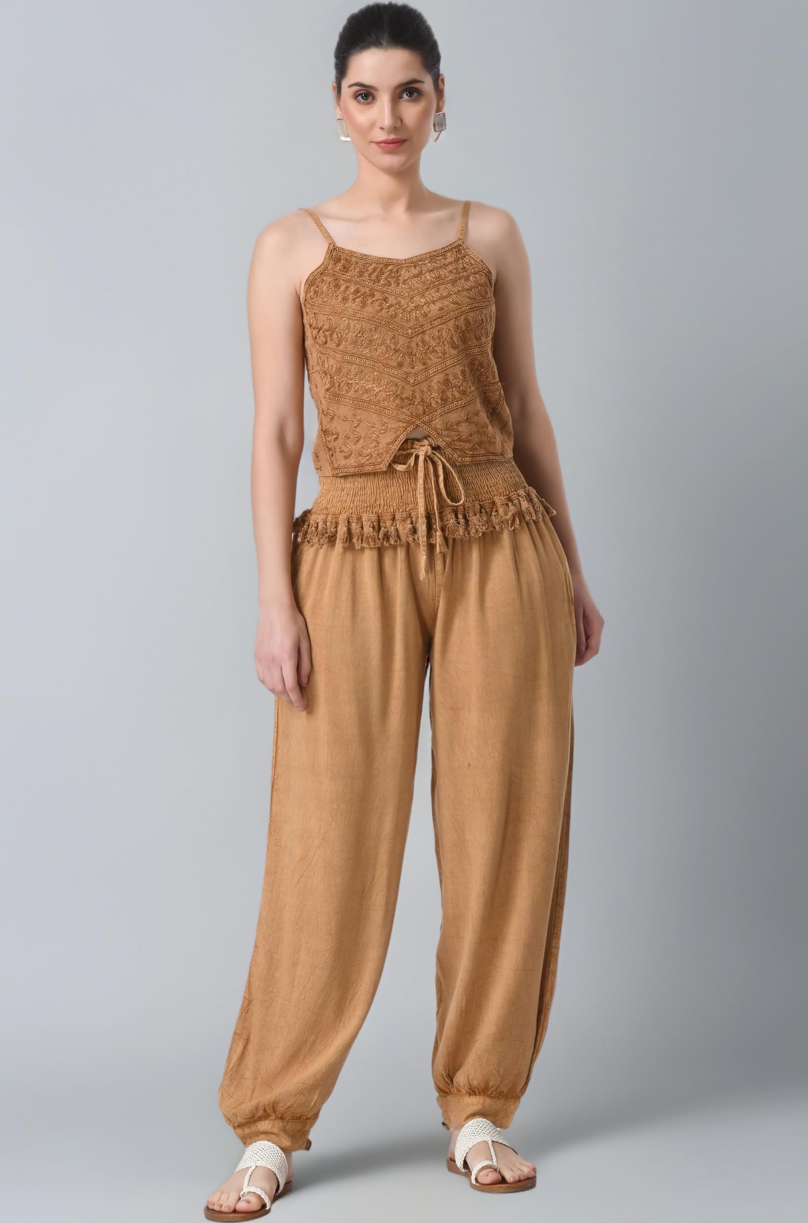 Purpura Women's Harem Pant | Patiala Pants | Afghani Salwar | Free Size