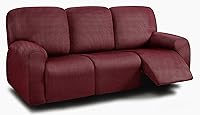 Vista 57 de ULTICOR Fundas para Sofá Reclinable de 8 Piezas, Fundas Elásticas de Hilo Teñido para Sofá Reclinable de 3 Cojines, Fundas Deslizables para Sofá