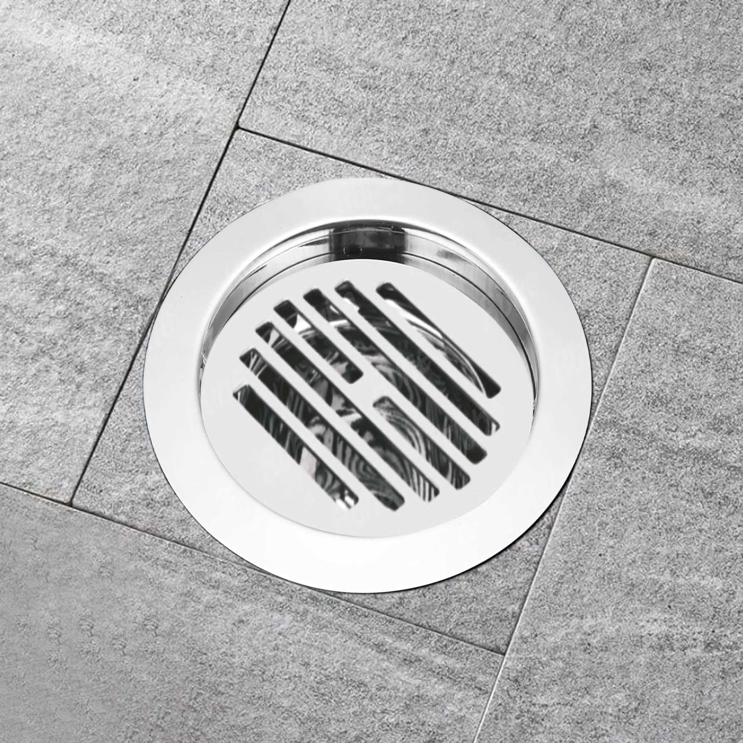 Ruhe® 5x5 Inches Classic Round Flat Cut Floor Drainer | 304-Grade Stainless Steel Floor Drain-Classic Round Flat Cut with Cockroach Trap/Jali (B08WXBSLG4) Amazon Price History, Amazon Price Tracker