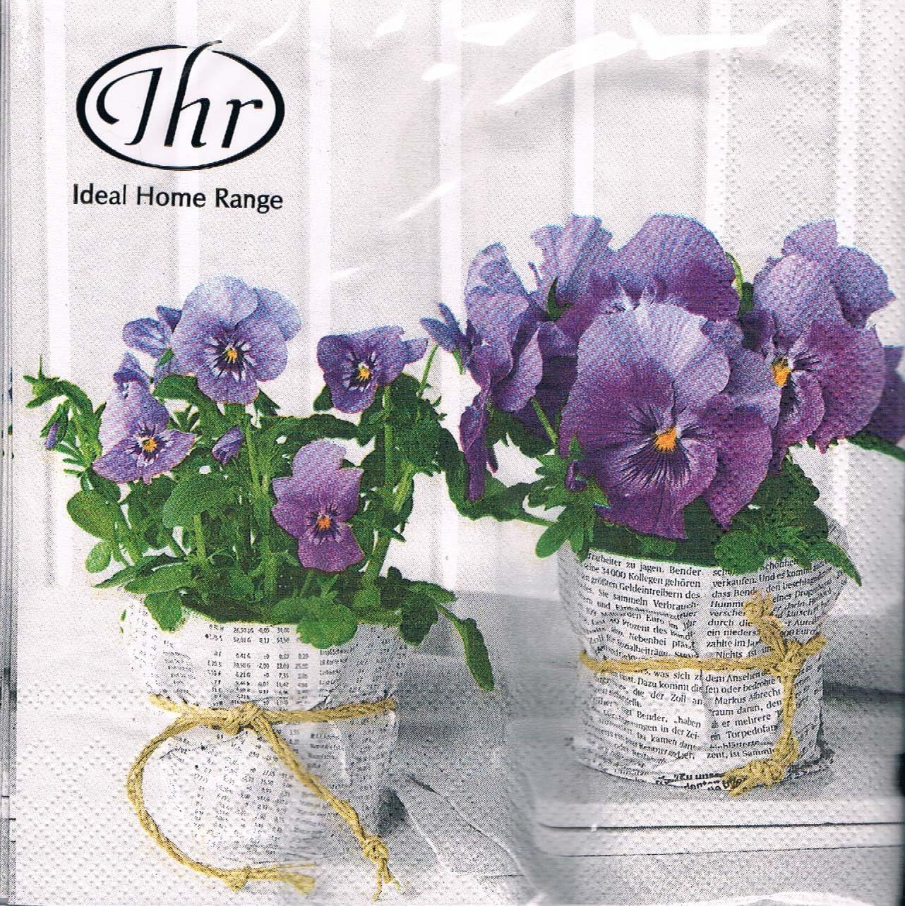 Pansy Paper Napkins Amazon.co.uk Home & Kitchen