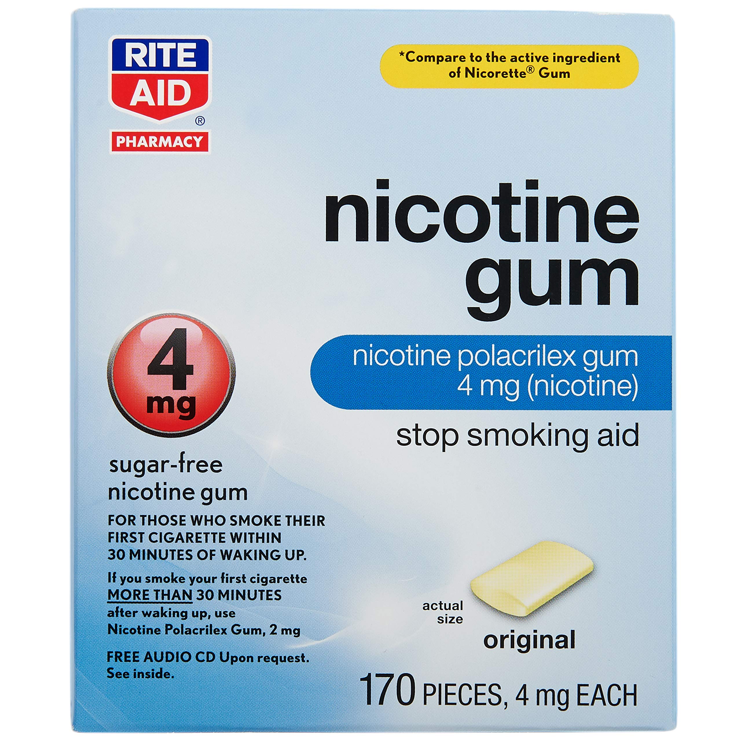 does rite aid sell pipe tobacco Amazon.com: Rite Aid Nicotine Gum, Original Flavor, 4 mg - 170 Count | Quit Smoking  Aid | Nicotine Replacement Gum | Stop Smoking Aids That Work