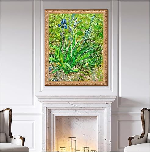 Miniatura 1338 de A&T ARTWORK The Starry Night de Vincent Van Gogh. Tamaño del marco: 36 x 30 pulgadas, tamaño de la imagen: 30 x 24 pulgadas, reproducciones clásicas