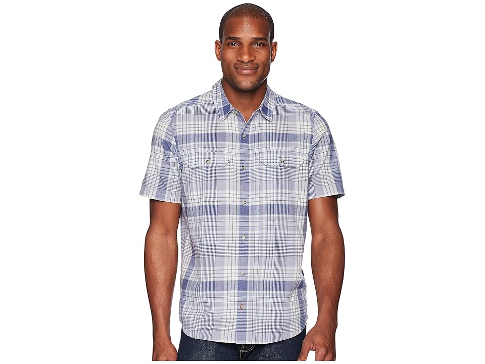 

Toad&Co Hookline Short Sleeve Shirt (Weathered Blue) Men's Clothing
