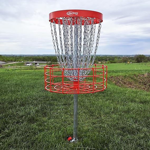Disc Golf Permanent Basket Course Bundle - PDGA Championship Approved - Half/Full Course - Padlocks and Number Decals Included