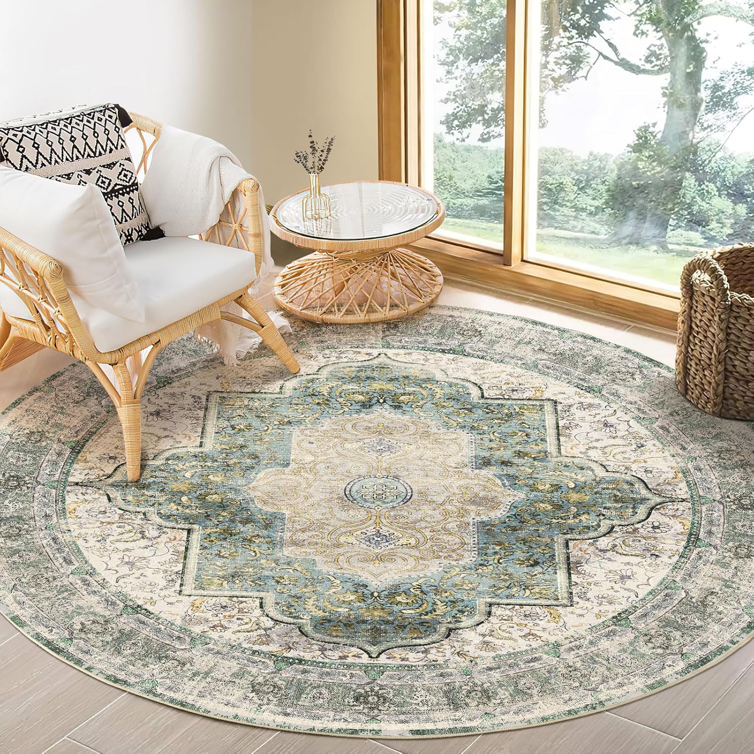 6ft Round Rug Vintage for Living Room 6ft Round Rugs