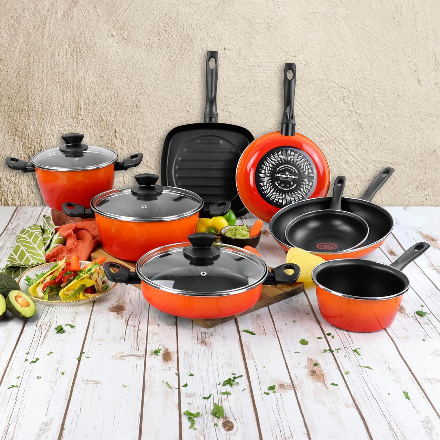 Magefesa Umami 28 cm Enamelled Steel Wok