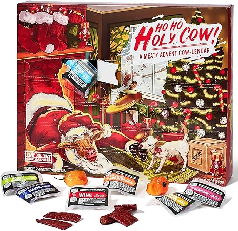 Amazon.com: Man Crates Jerky Advent Calendar 2024 Featuring "Ho-Ho-Holy 