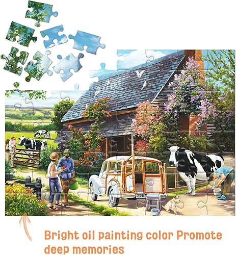Miniatura 2 de Rompecabezas de demencia de 64 piezas grandes, actividades de demencia para personas mayores o pacientes de Alzheimer de edad avanzada - Viajes