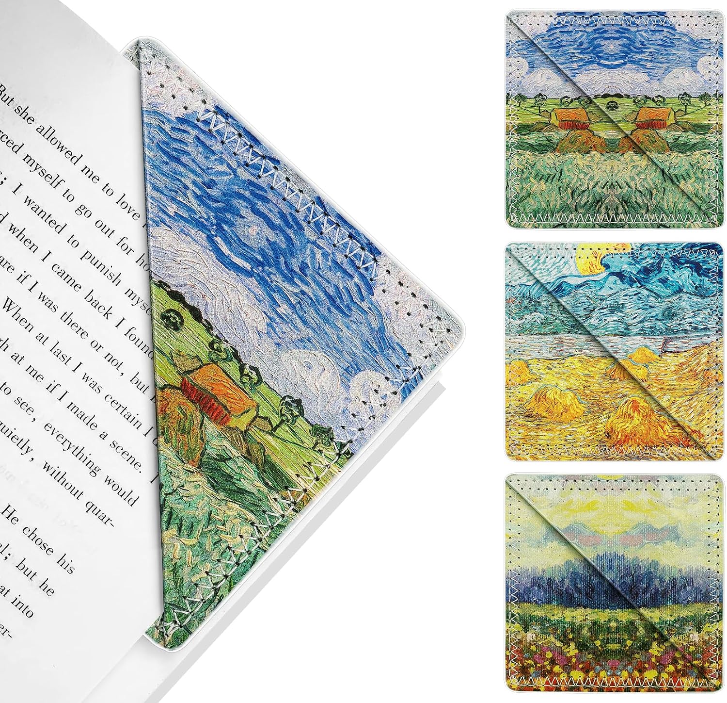 Amazon.com: Personalized Leather Bookmarks, Magnetic Corner Bookmarks ...
