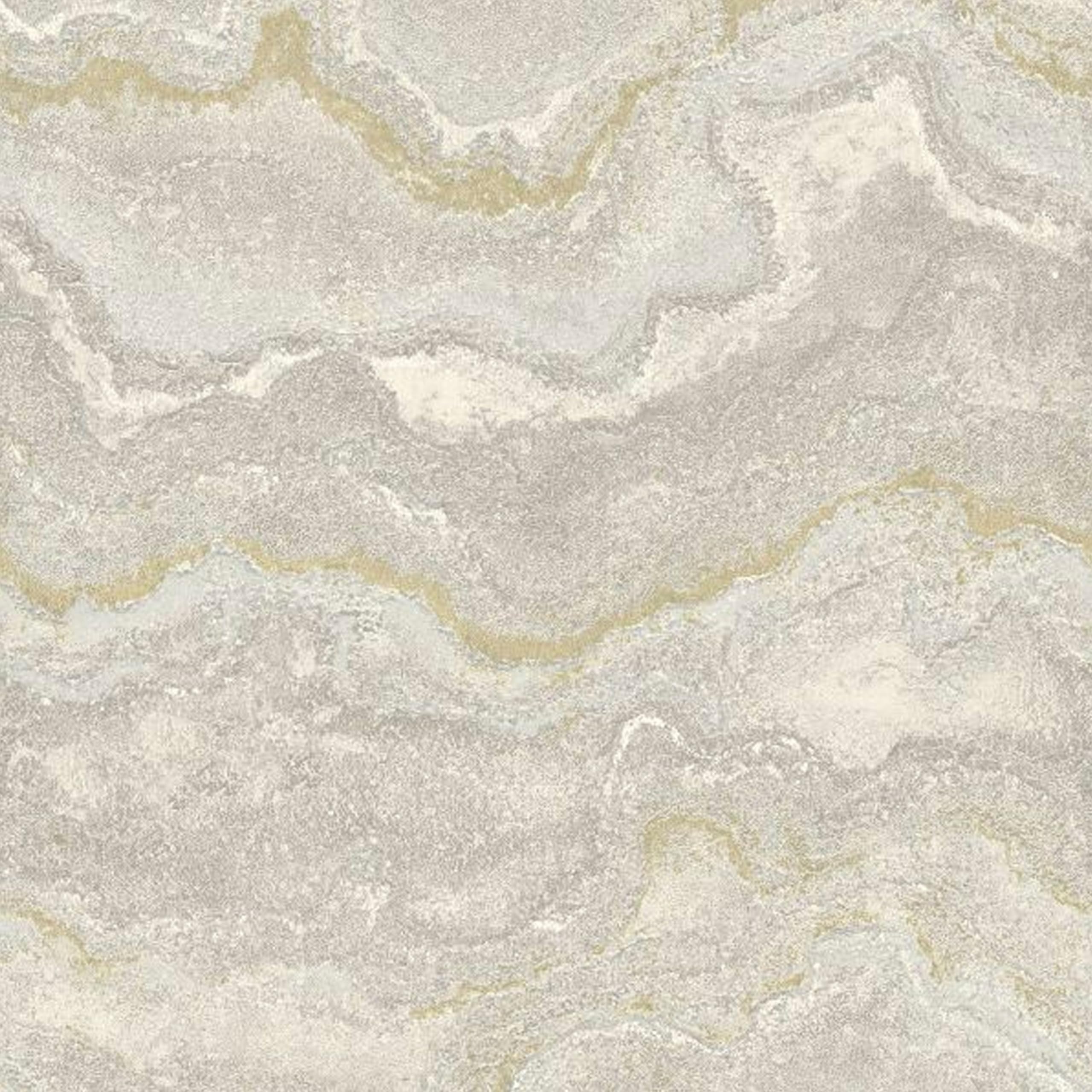 World of Wallpaper Mila Marble, Textured Metallic, Grey/Gold (WOW166)