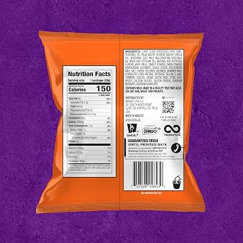 Takis Intense Nacho 40 pc / 1 oz Multipack - Cheddar Cheese Flavored Non-Spicy Rolled Tortilla Chips - Individual Bags, Perfect for Tailgates, Parties, Lunchboxes or Lunches