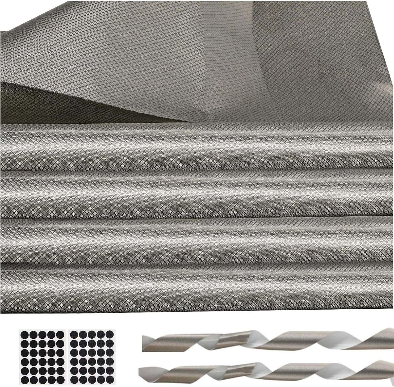 Faraday Fabric(44" W×240" L) with Faraday Tape,Military Grade Fabric Cloth