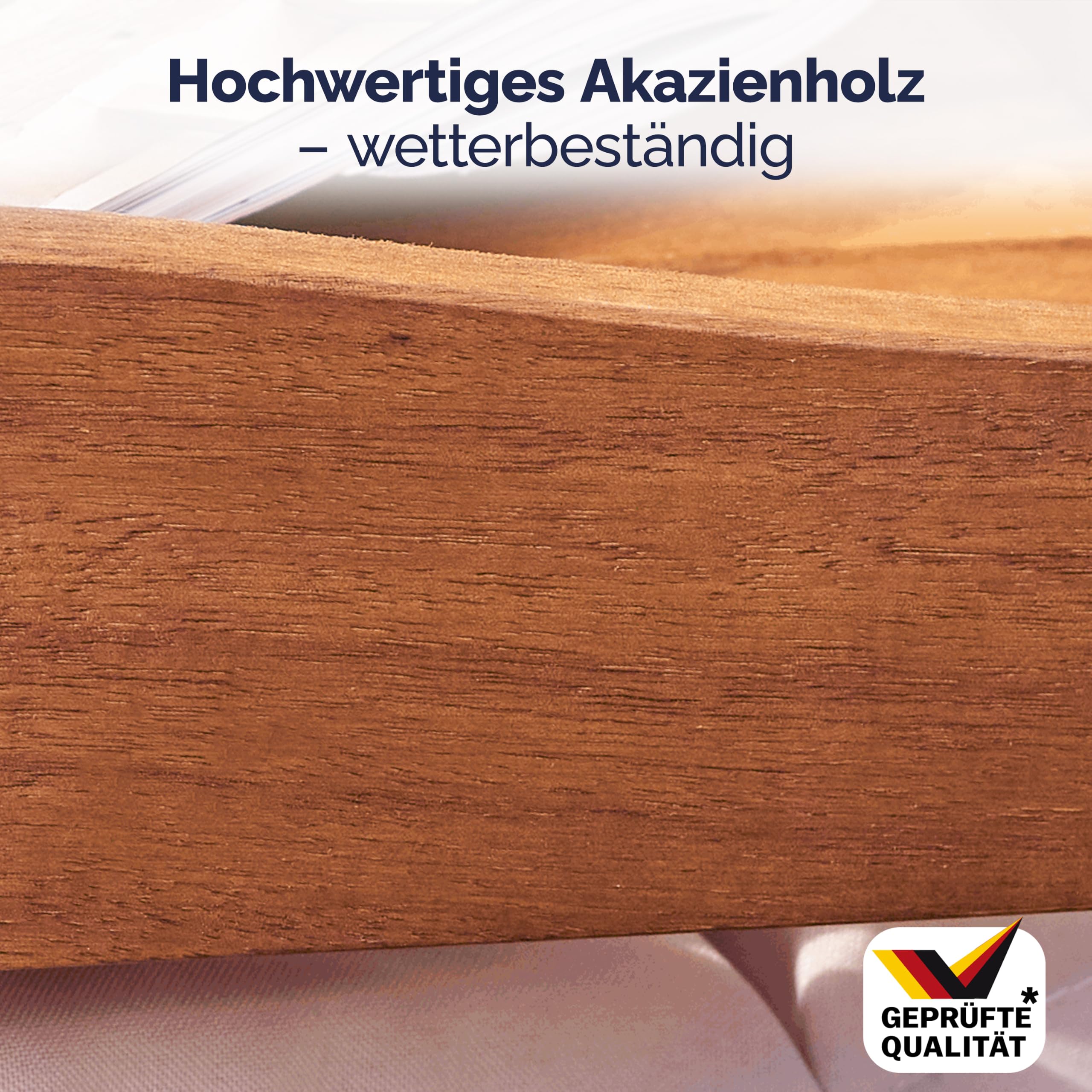 Casaria® Servierwagen mit Rollen Holz FSC®- Zertifiziert Akazie 2 Etagen Tablett 3 Flaschenhalter Outdoor Küche Garten Terrasse Küchenwagen Rollwagen