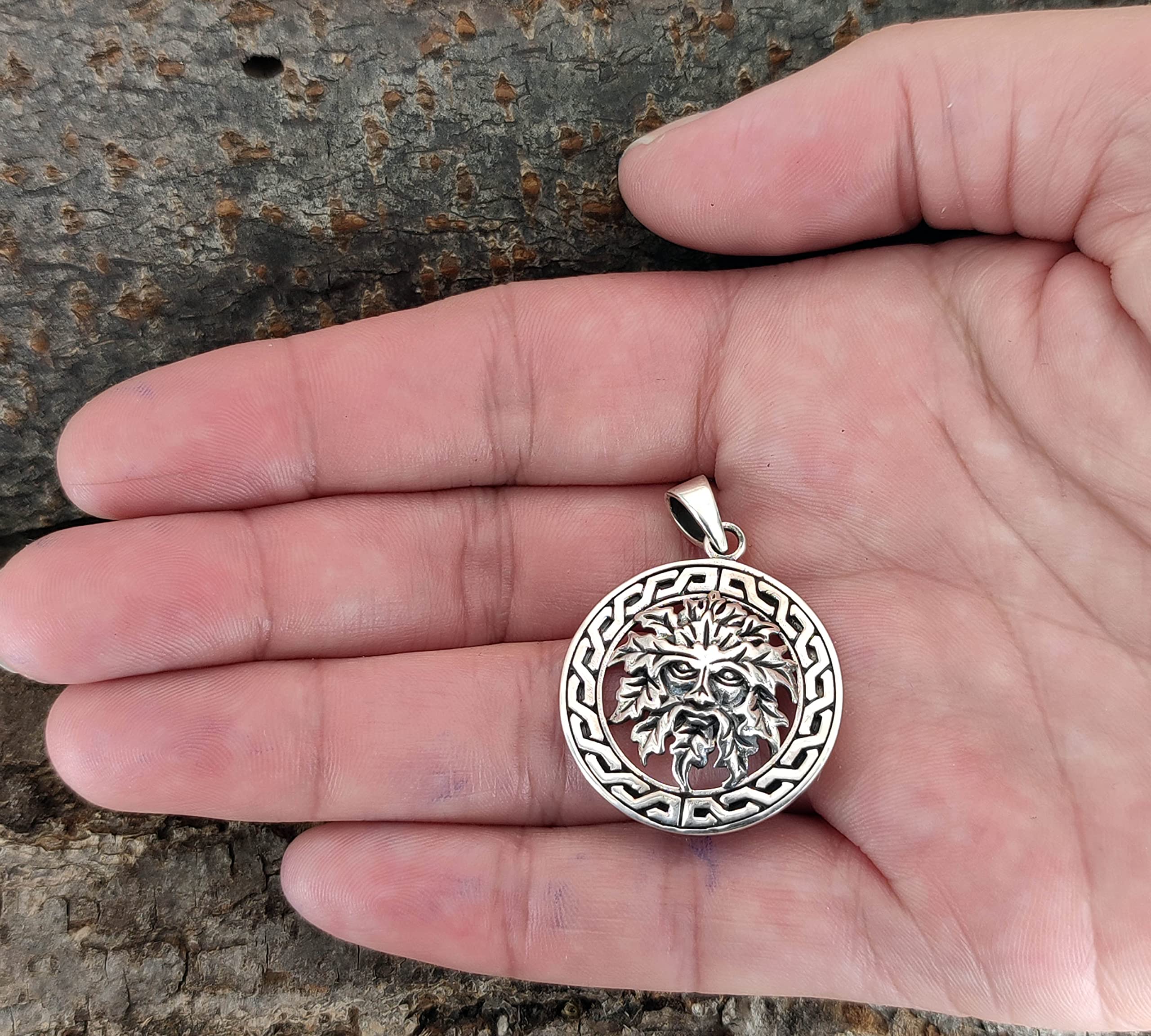 Kiss of Leather Anhänger Grüner Mann aus 925 Sterling Silber Nr. 361