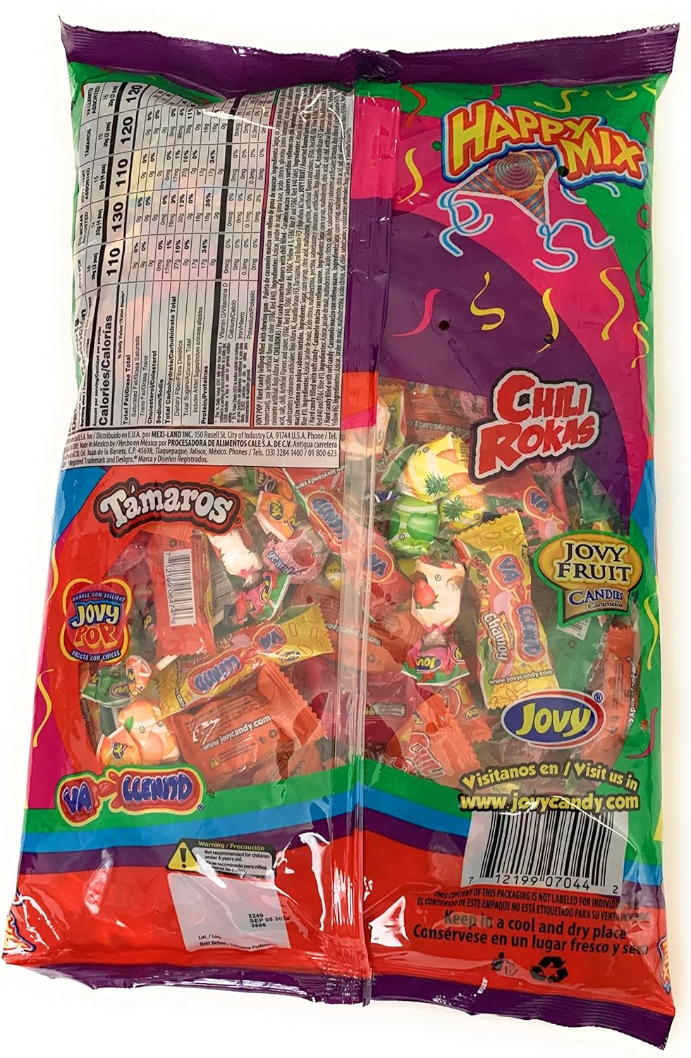 Jovy Happy Mix Assorted Flavored Candies | 5lb Bag | Mexican Candy
