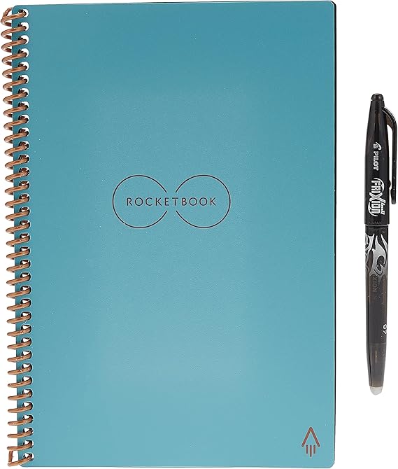 Rocketbook Smart Reusable Notebook - Dot-Grid Eco-Friendly Notebook ...