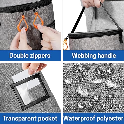 Miniatura 3 de VISEMAN Cesta portátil para pelotas de tenis para entrenamiento, transporte y almacenamiento