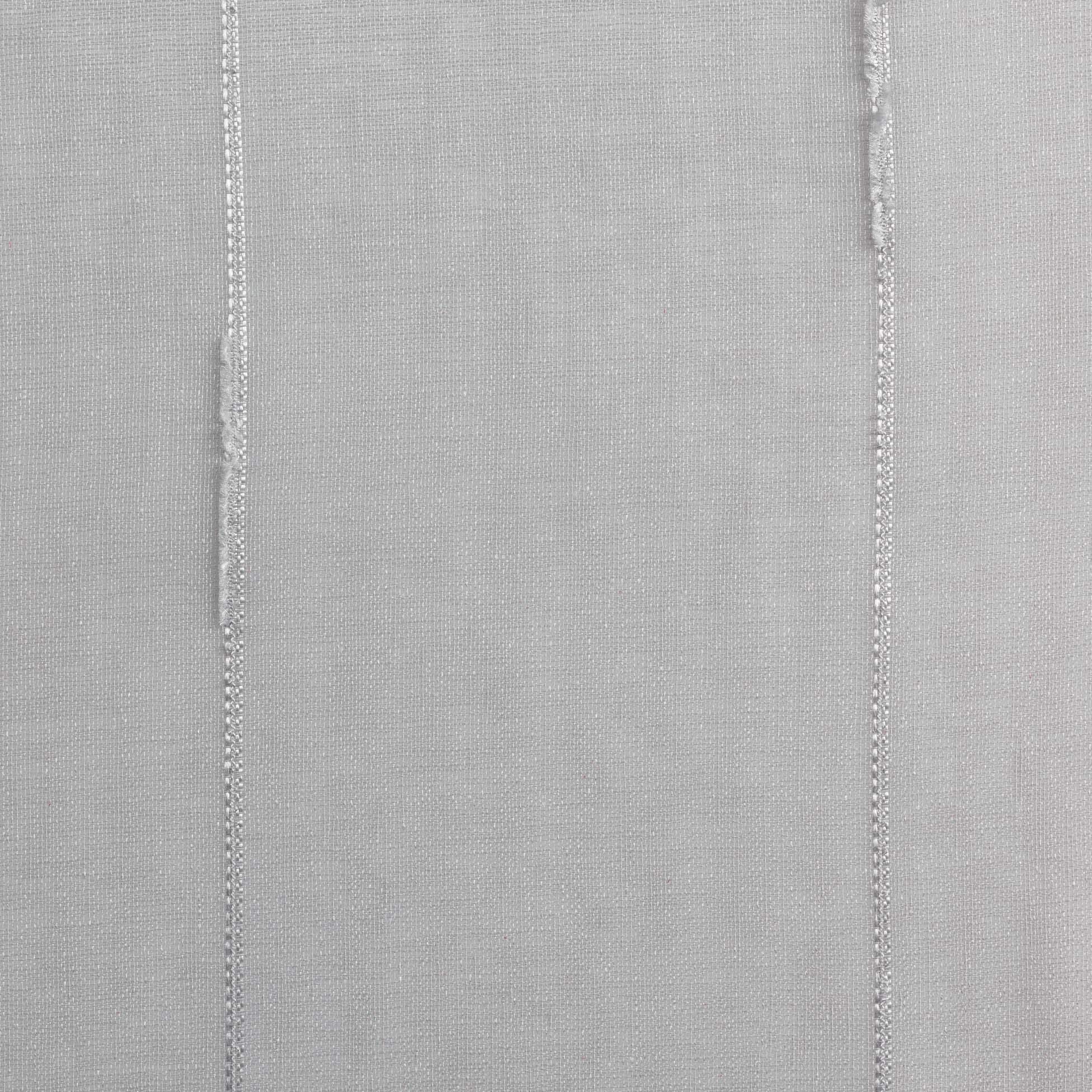 Paire Voilages Passants Linahe Pompon Chenille Blanc 120x60 Cm - Rideaux Intérieur