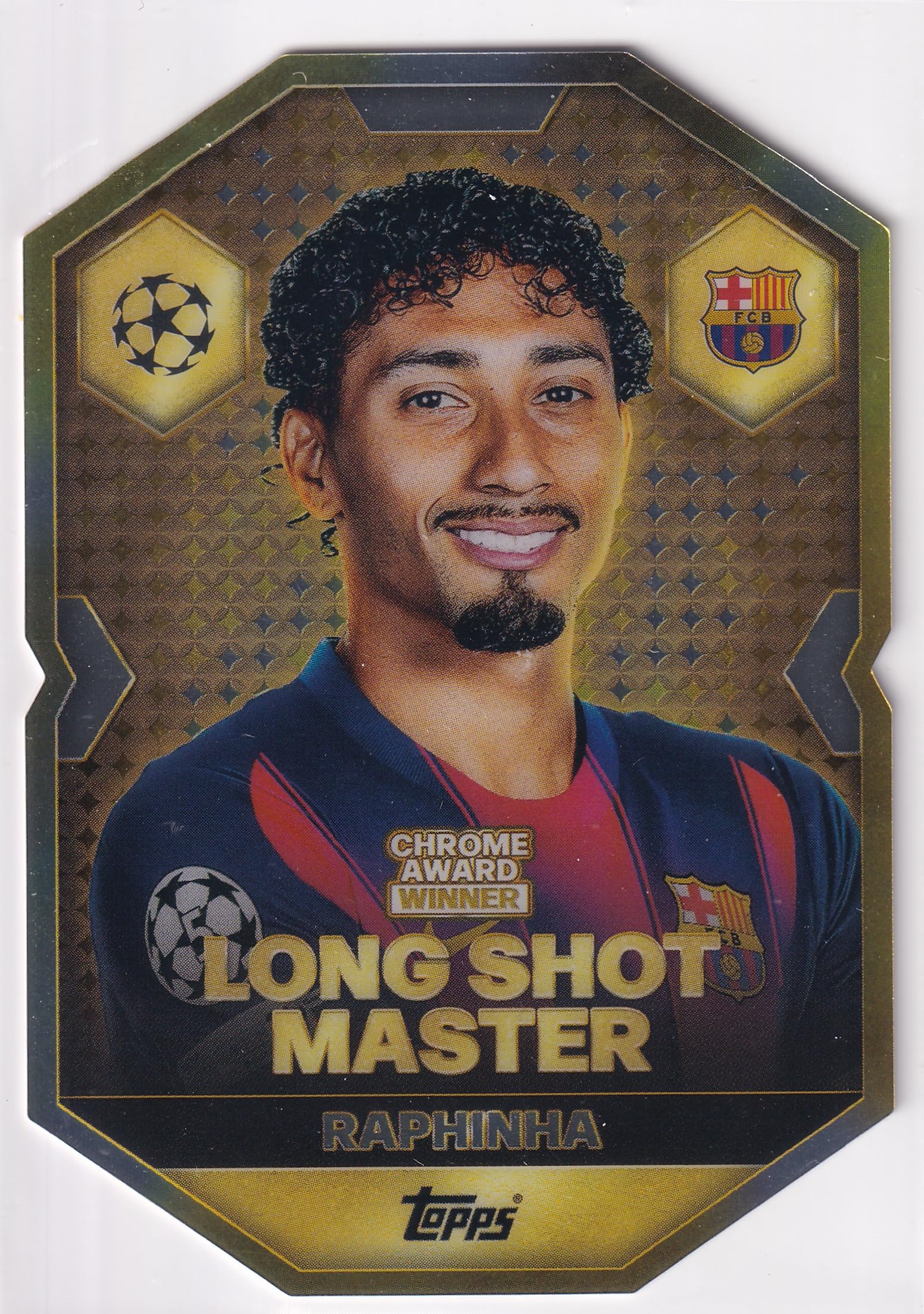 Match Attax 2025 2026 Chrome Award Winner Trading Card(s) You Select (Raphinha Long Shot Master CA11)