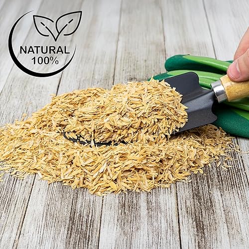 Miniatura 9 de Soil Sunrise Cascos de arroz de grado hortícola orgánico (8 cuartos de galón), enmienda natural del suelo para plantas de interior, jardinería,