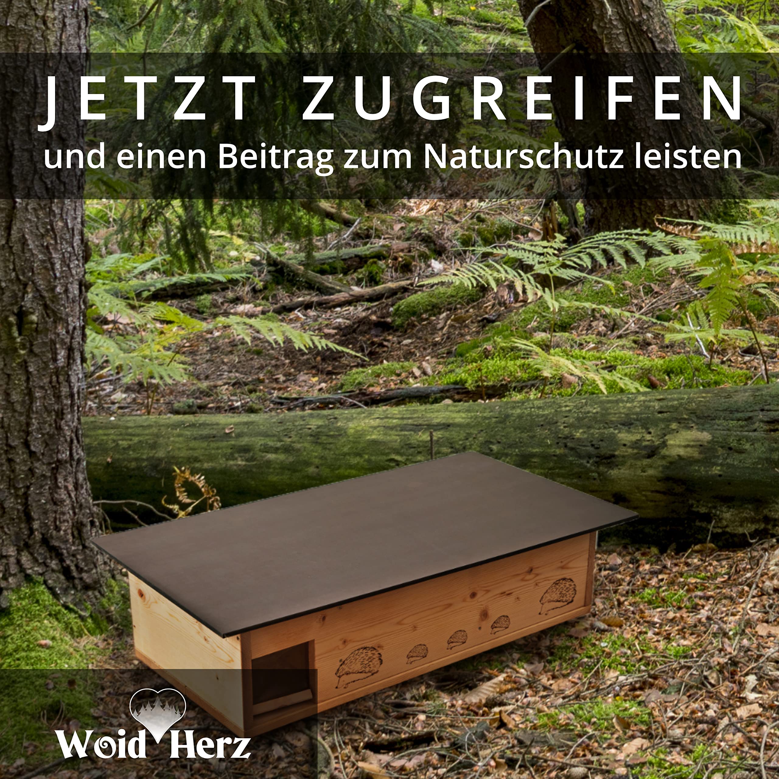 Igelhaus Neu 2 mal Lasiert (IG5) Igelhütte mit Labyrintheingang und Rattenklappe