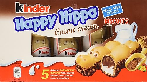 Miniatura 5 de Ferrero Rocher Kinder - Barras de cacao de hipopótamo 5 unidades