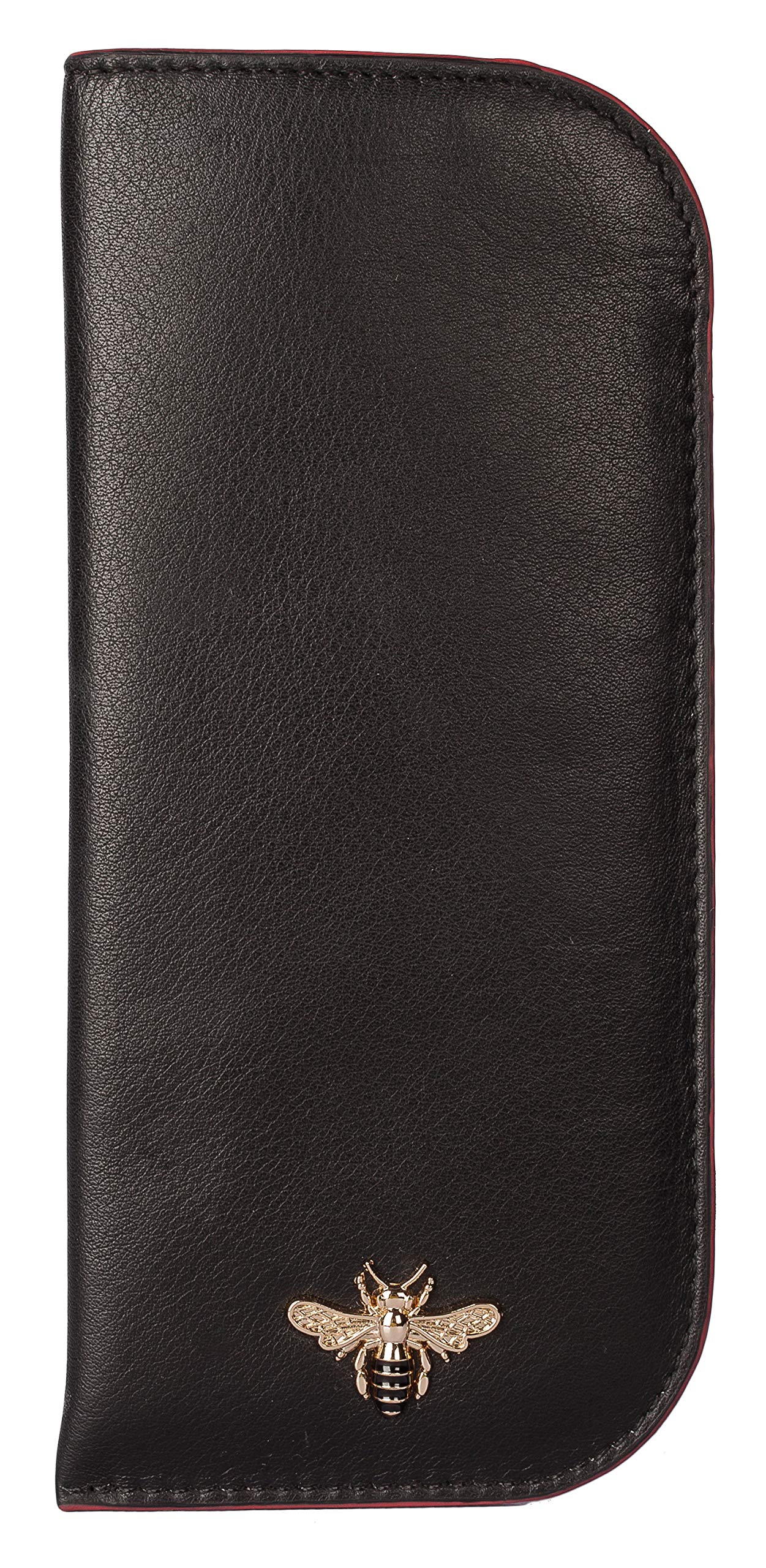Mala leather Leather Glasses Case 16.5 Black