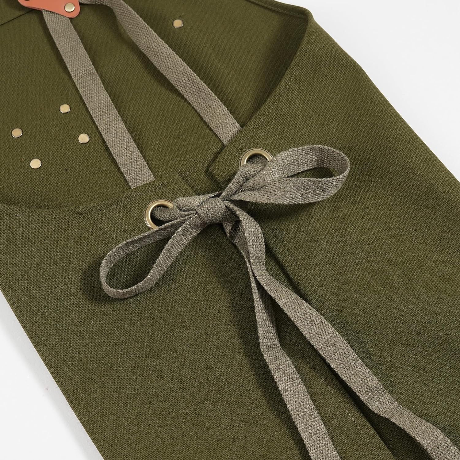 Chef Aprons for Men Canvas Apron with Large Pockets and Adjustable Neck Strap for Cooking,BBQ, Gardening - Image 3