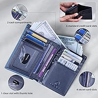 PORTAFOGLIO AIRTAG DODENSHA, Blocco RFID Vera Pelle Portacarta Di