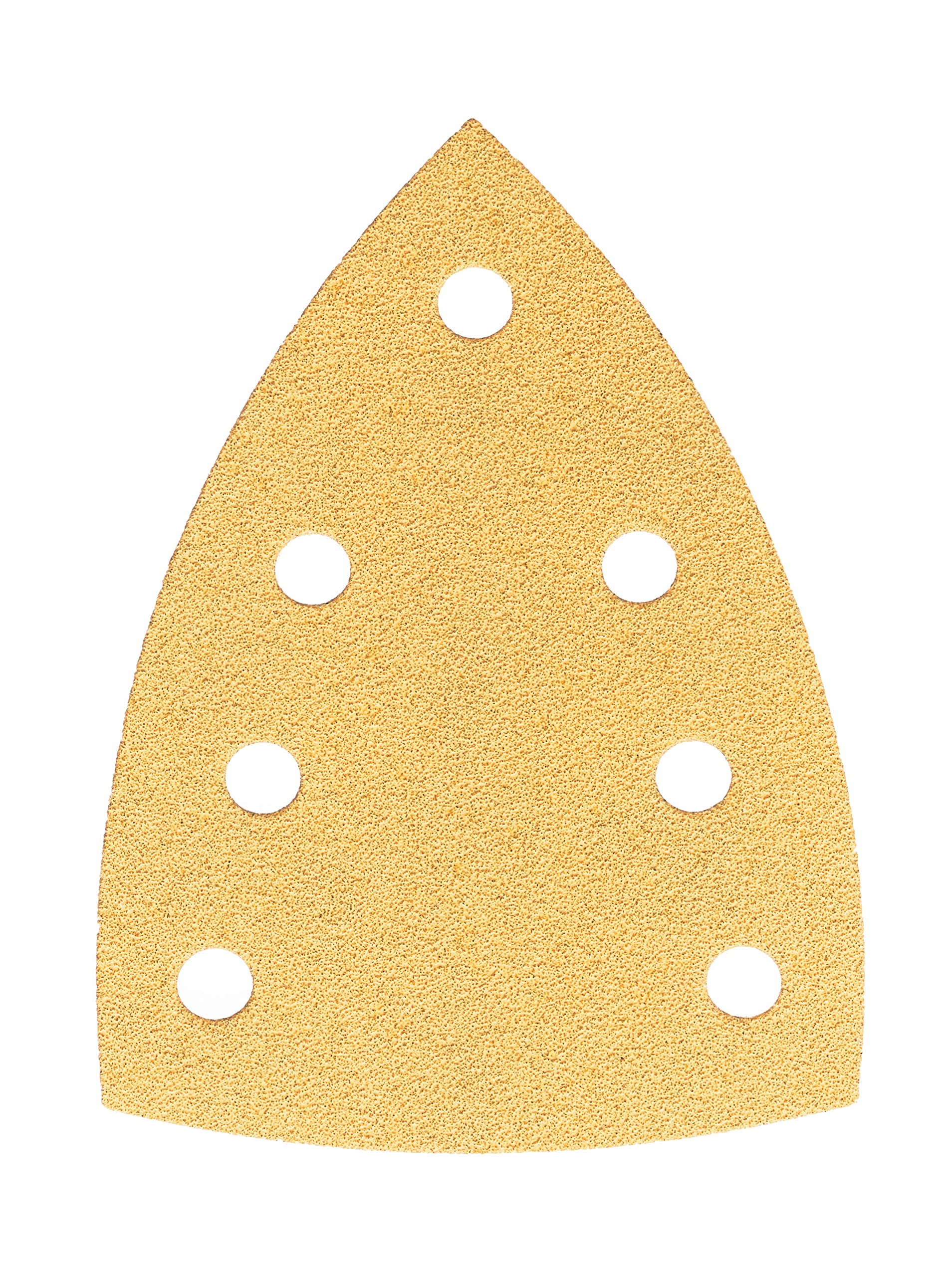 Mirka Gold Universal Sanding Paper 100x152x152mm 7-hole / grit P120, 50 pcs / For sanding plaster, filler, chipboard, wood, varnish