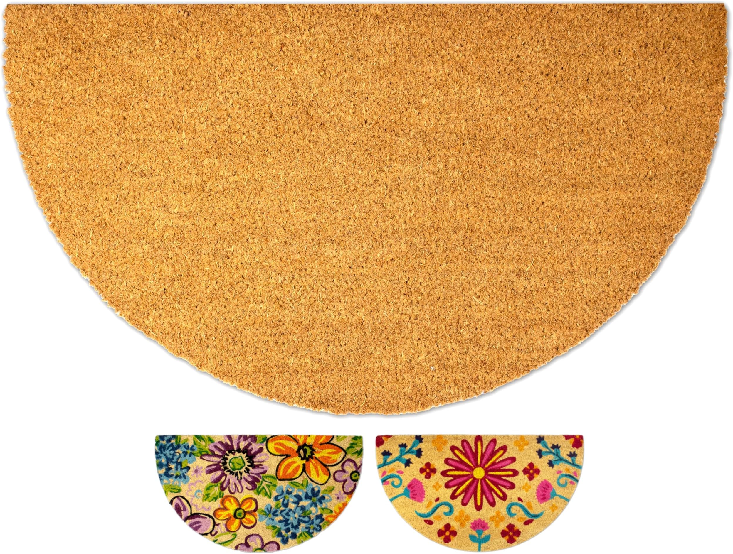 EHC Heavy Duty Thick Coir & Rubber NonSlip Entrance Door Mat, 60 X 100