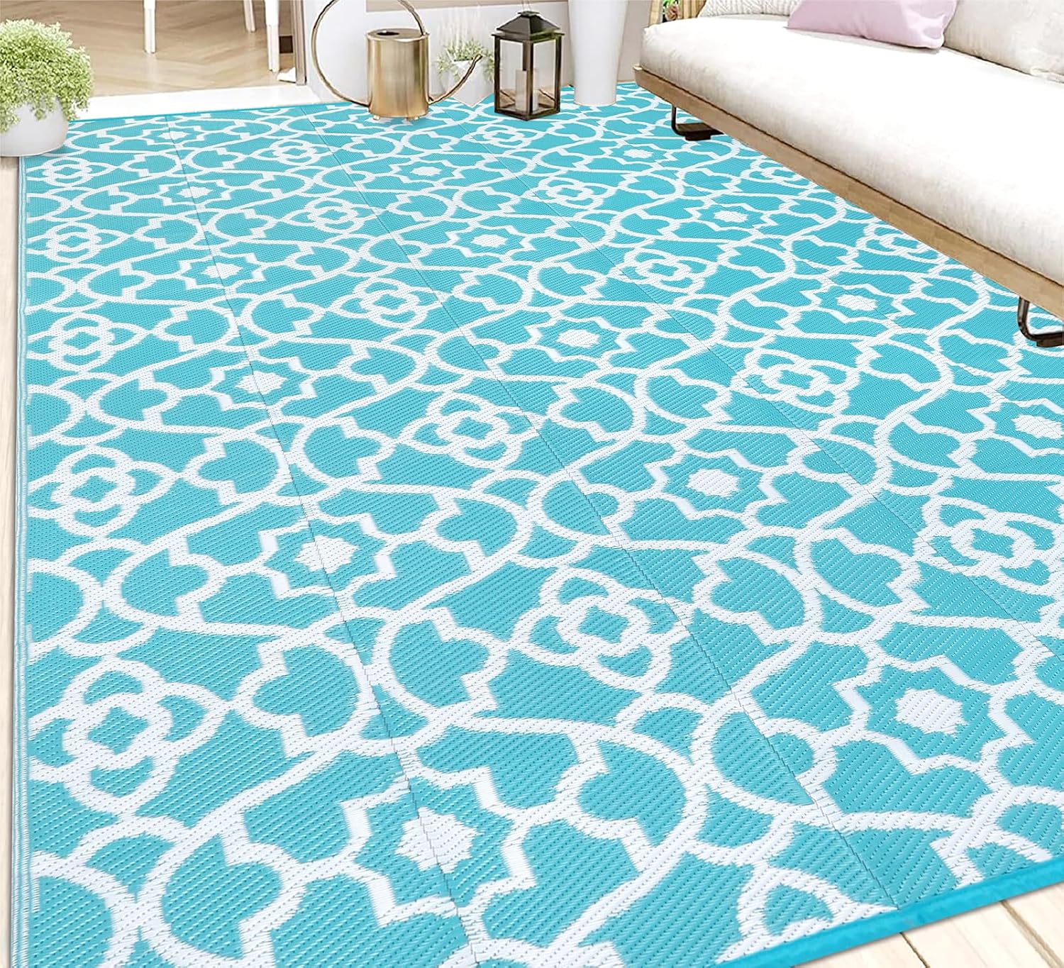 HEBE Outdoor Rug 6'x9' for Patios Waterproof Clearance