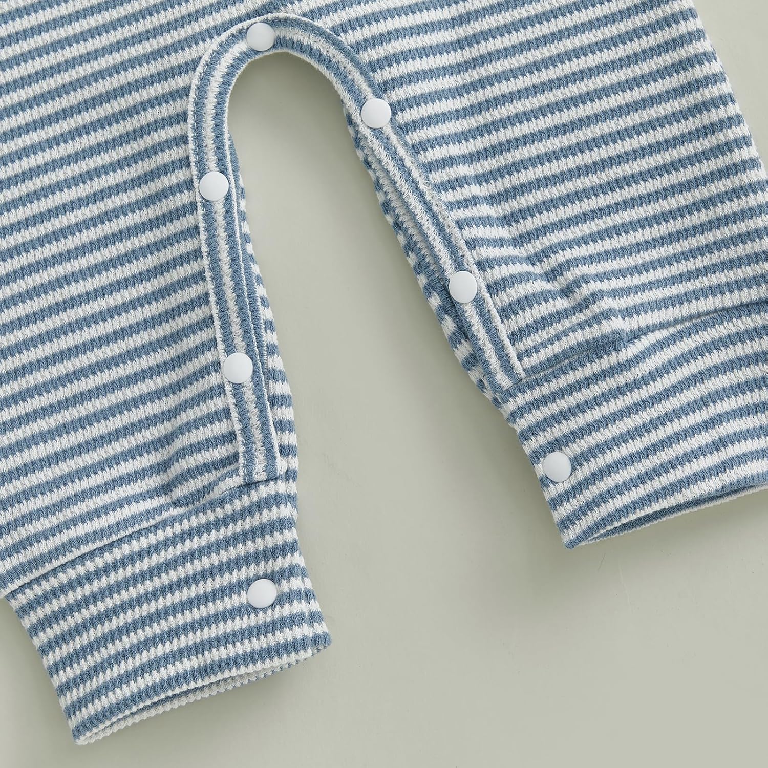 Newborn Baby Boy Clothes Mamas Boy Romper Striped One Piece Jumpsuit Hat Fall Winter Coming Home Outfit - Image 8