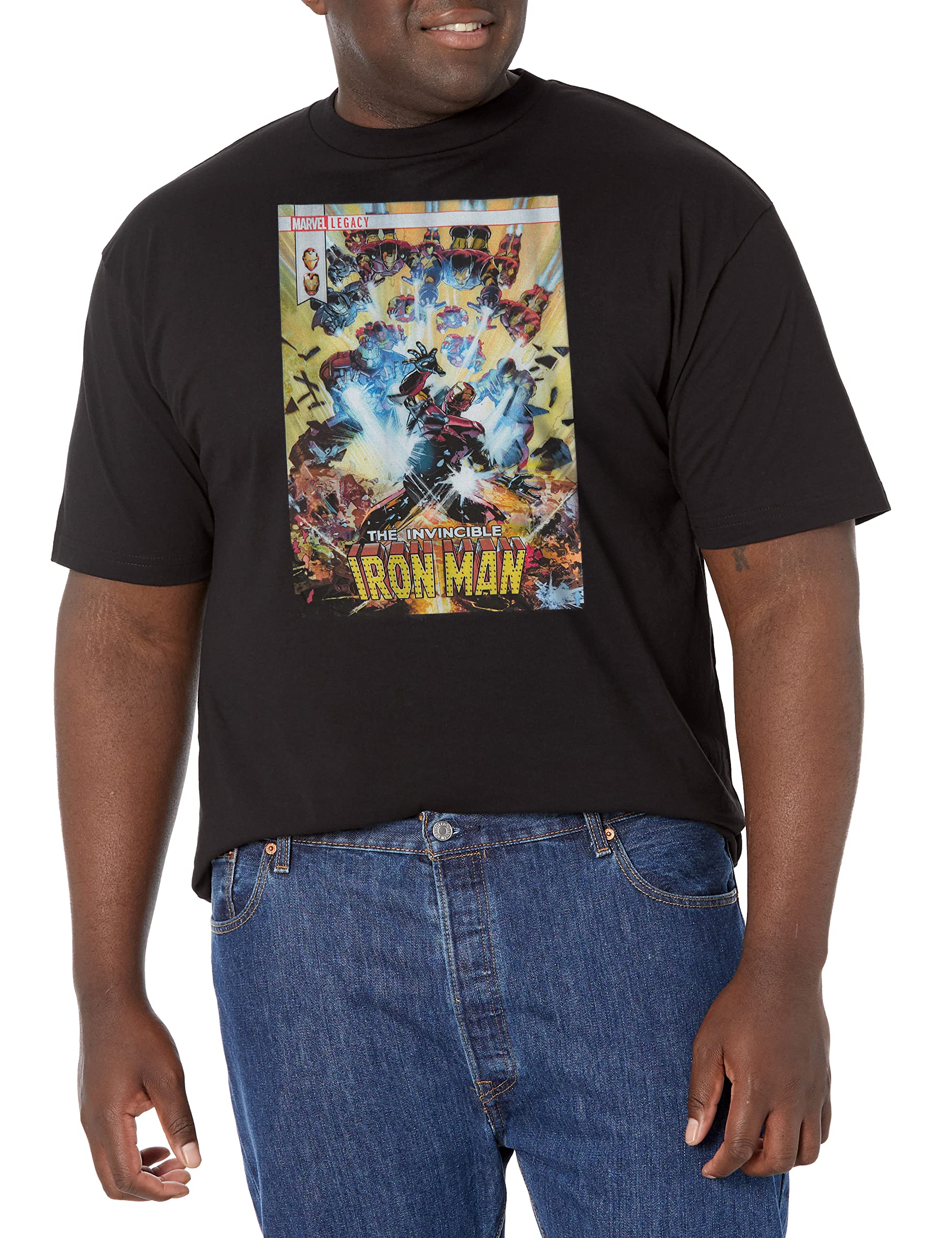T-shirt Ironman Homme Marvel Jan18 idée cadeau originale anniversaire - 3