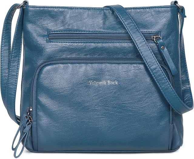 Crossbody Purses for Women Soft Vegan Leather Cross Body Handbag Lightweight Medium Shoulder Purse Travel Casual Bag