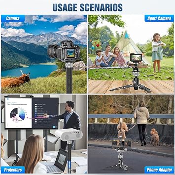Leofoto Professional Carbon Fiber Monopod with Pedal, 63.78 Portable Travel Monopod with Removable Tripod Base for Camera, Max Load 11.02LB/5KG, Compatible with Sony/Canon/Nikon/DSLR (MF-324C)