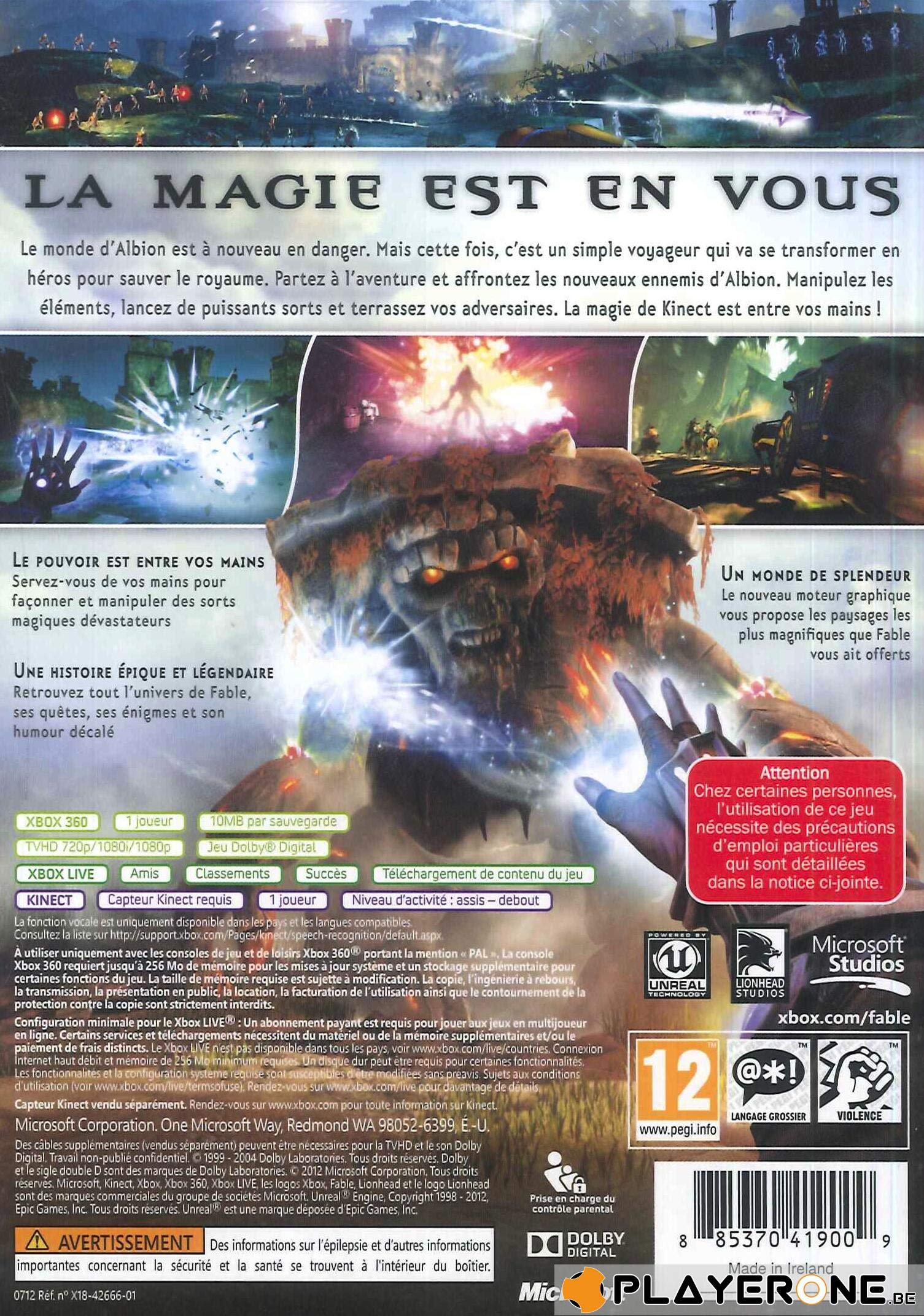 Image secondaire de Fable : the journey (jeu Kinect)